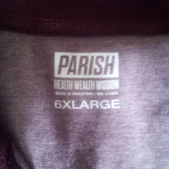 Parish Nation Polo Men Big & Tall Men Wine Color Size 6XL  Pre-Lo… - Picture 4 of 11